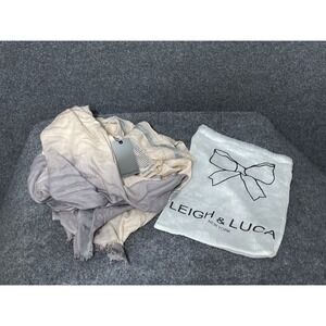 Leigh and Luca Lux Modal Scarf Women One Size Rectangle Fringe 75x39 NEW NWT